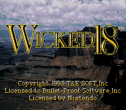 Wicked 18 screenshot 3 for Super Nintendo